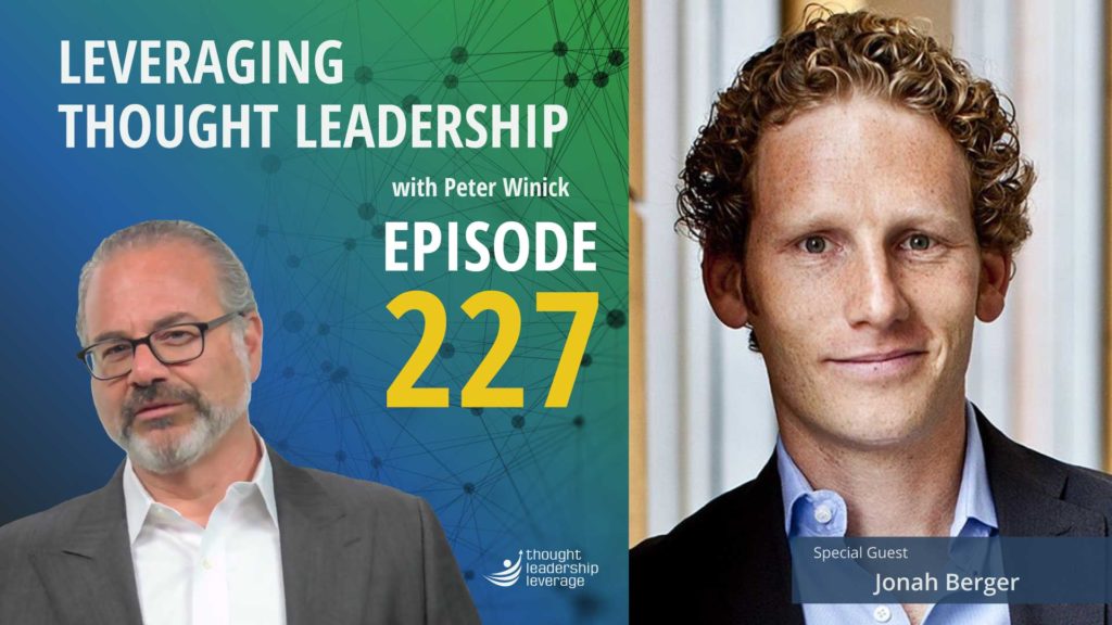 Thought Leadership Offerings| Jonah Berger