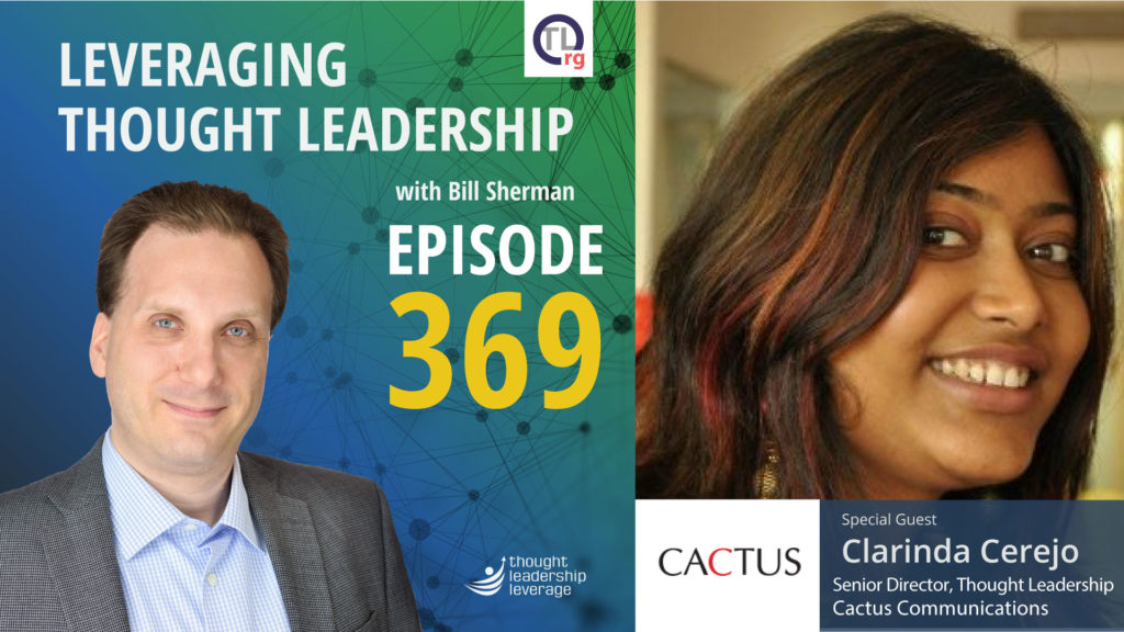  Thought Leadership in Stealth Mode| Clarinda Cerejo | 369