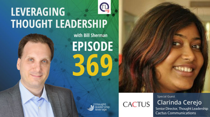 Thought Leadership in Stealth Mode| Clarinda Cerejo | 369
