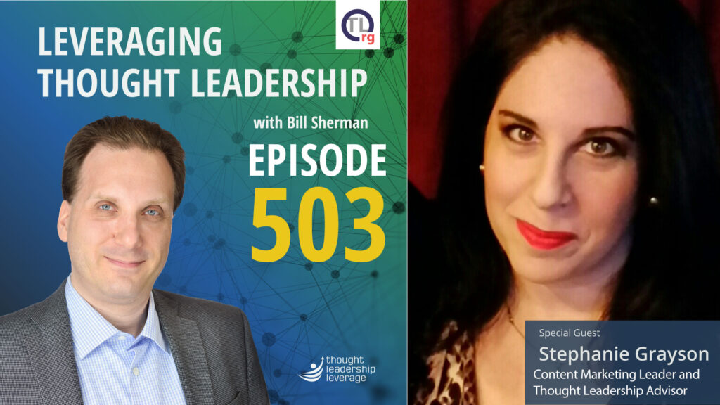  How AI Can Augment Thought Leadership | Stephanie Grayson | 503