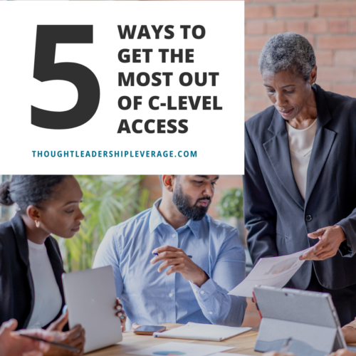 5 Ways - Most Out of C-Level Access