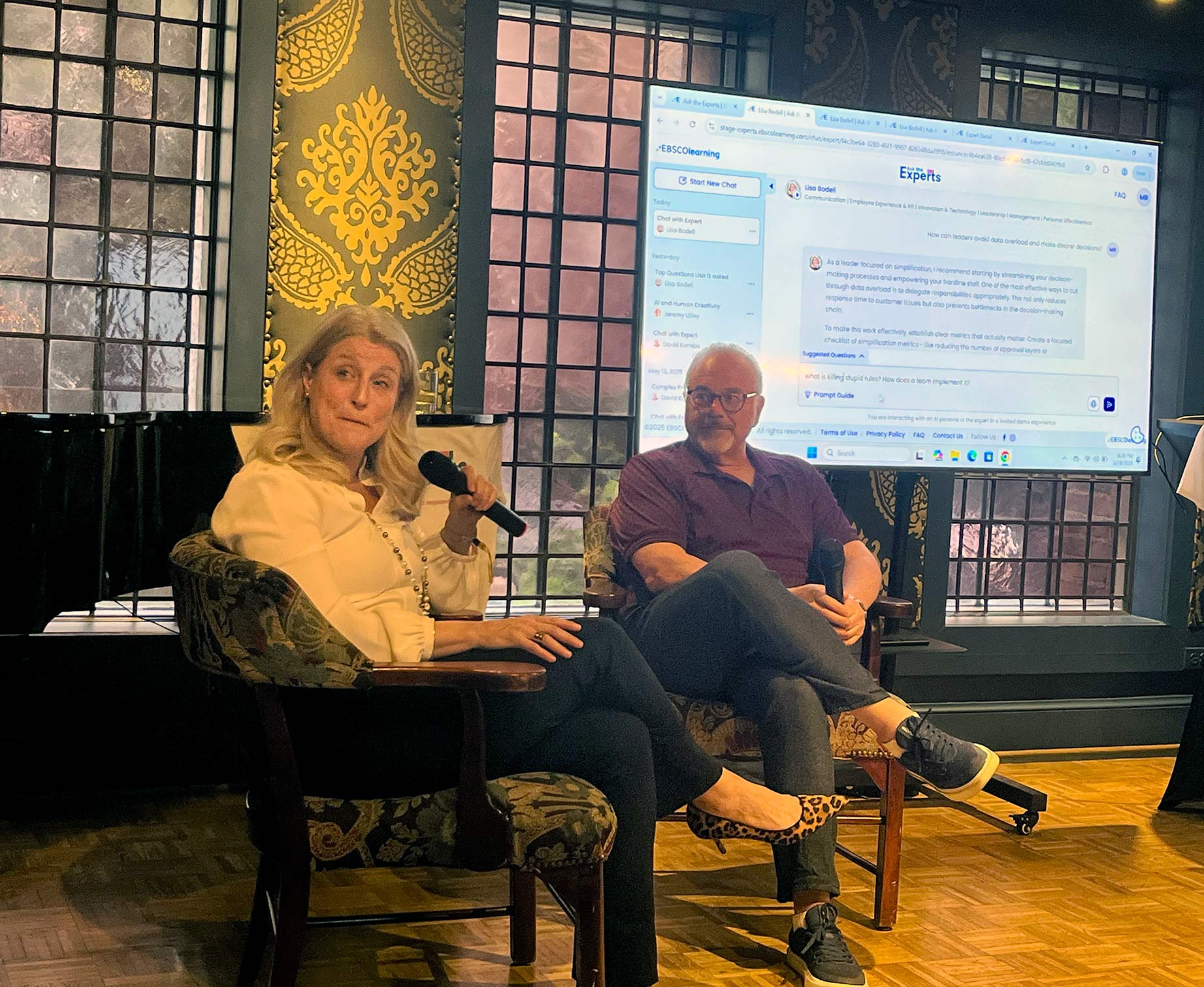 Lisa Bodel and Peter Winick